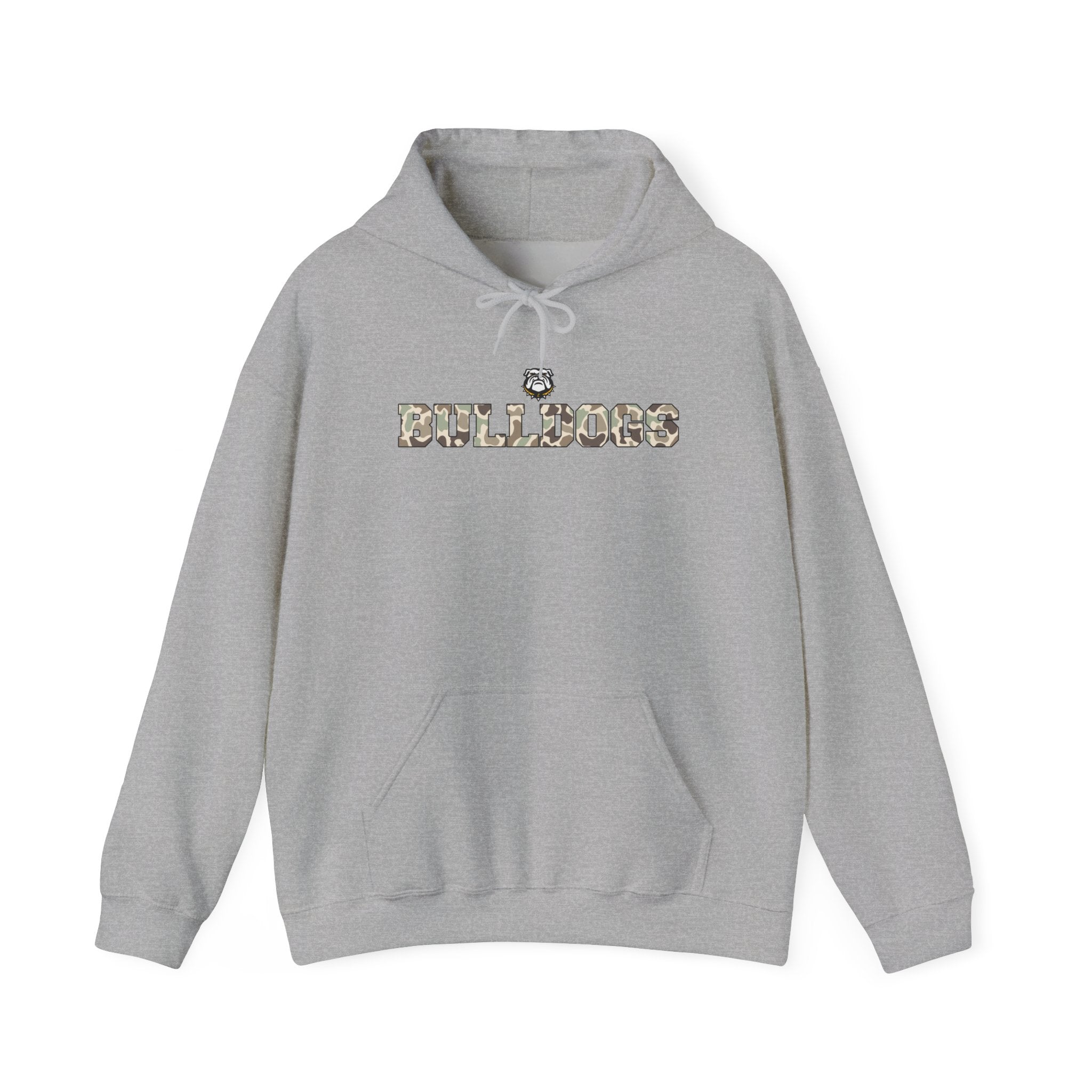 Camo Bulldog | Adult Hoodie