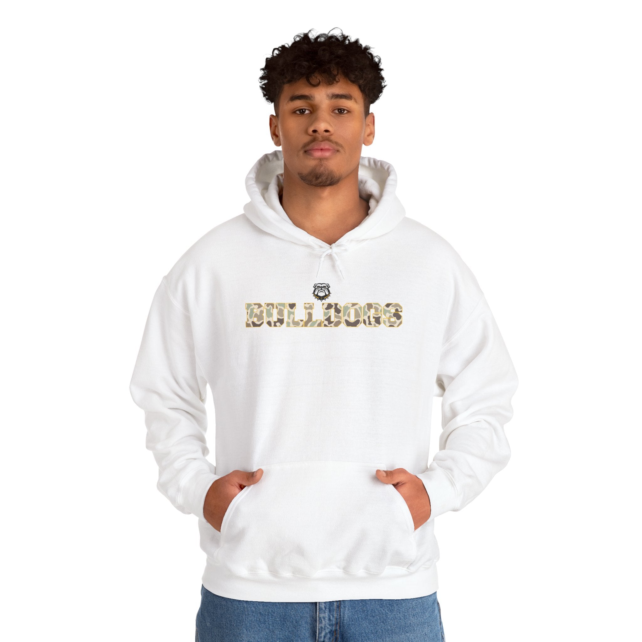 Camo Bulldog | Adult Hoodie