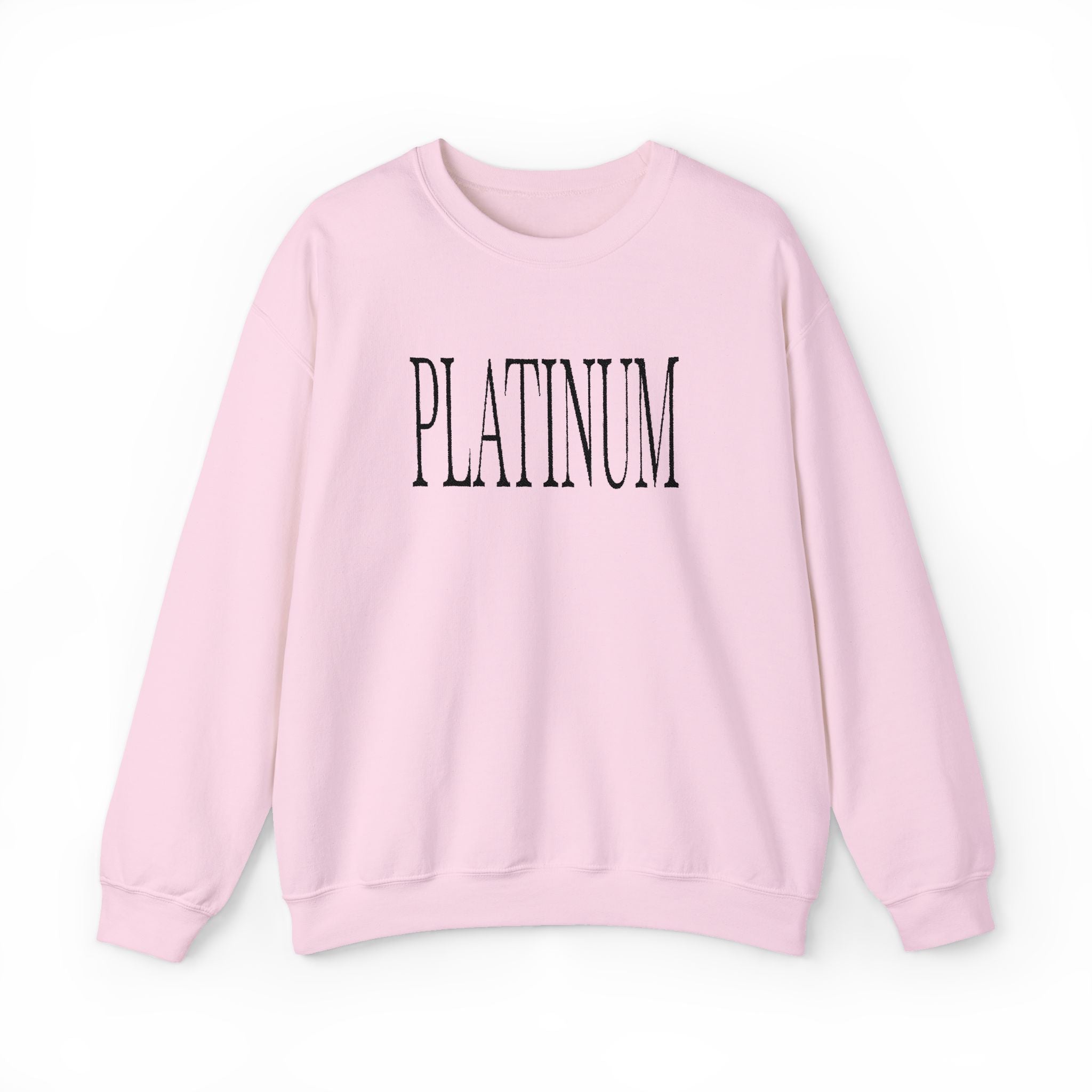 Black Embroidered Platinum | Adult Crew