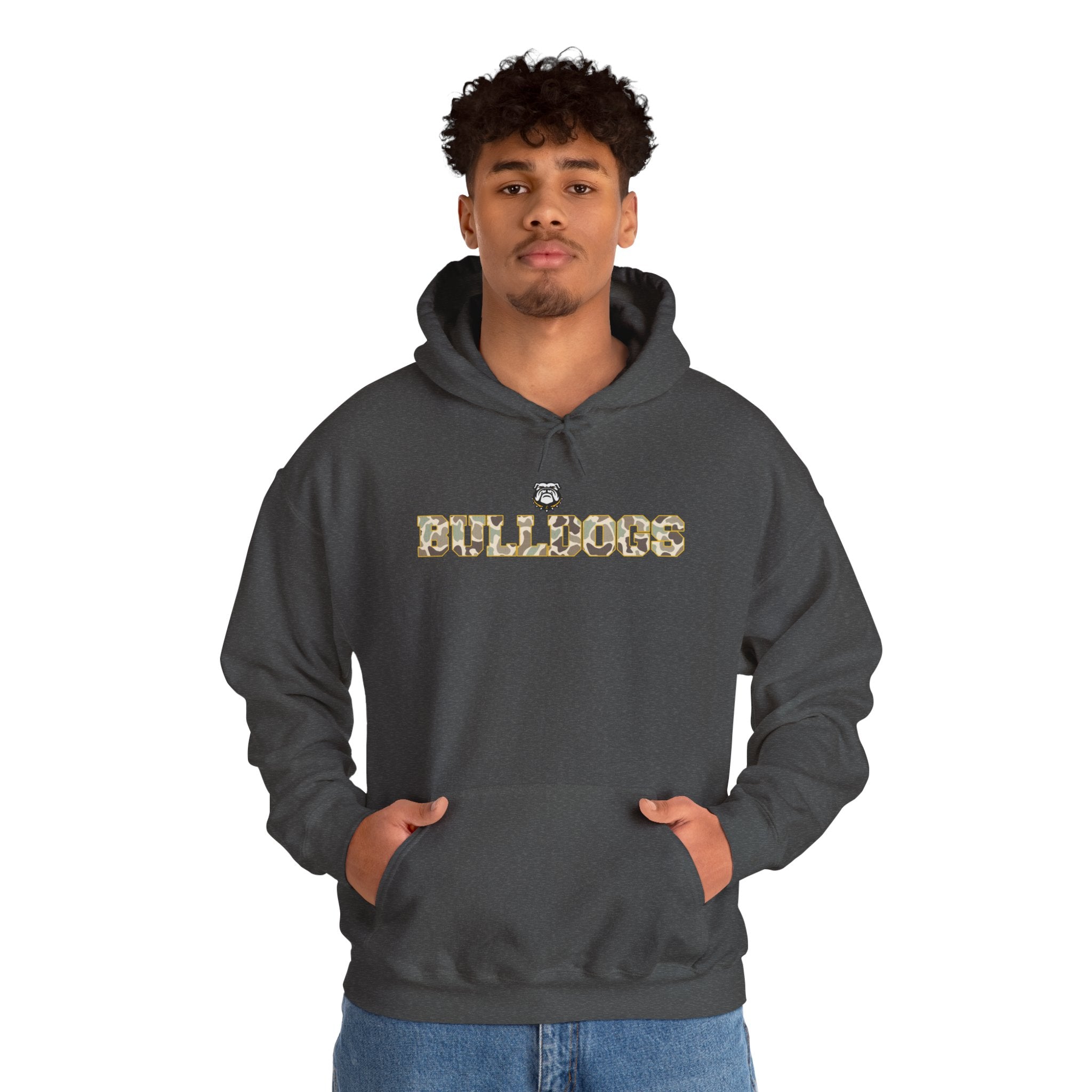 Camo Bulldog | Adult Hoodie