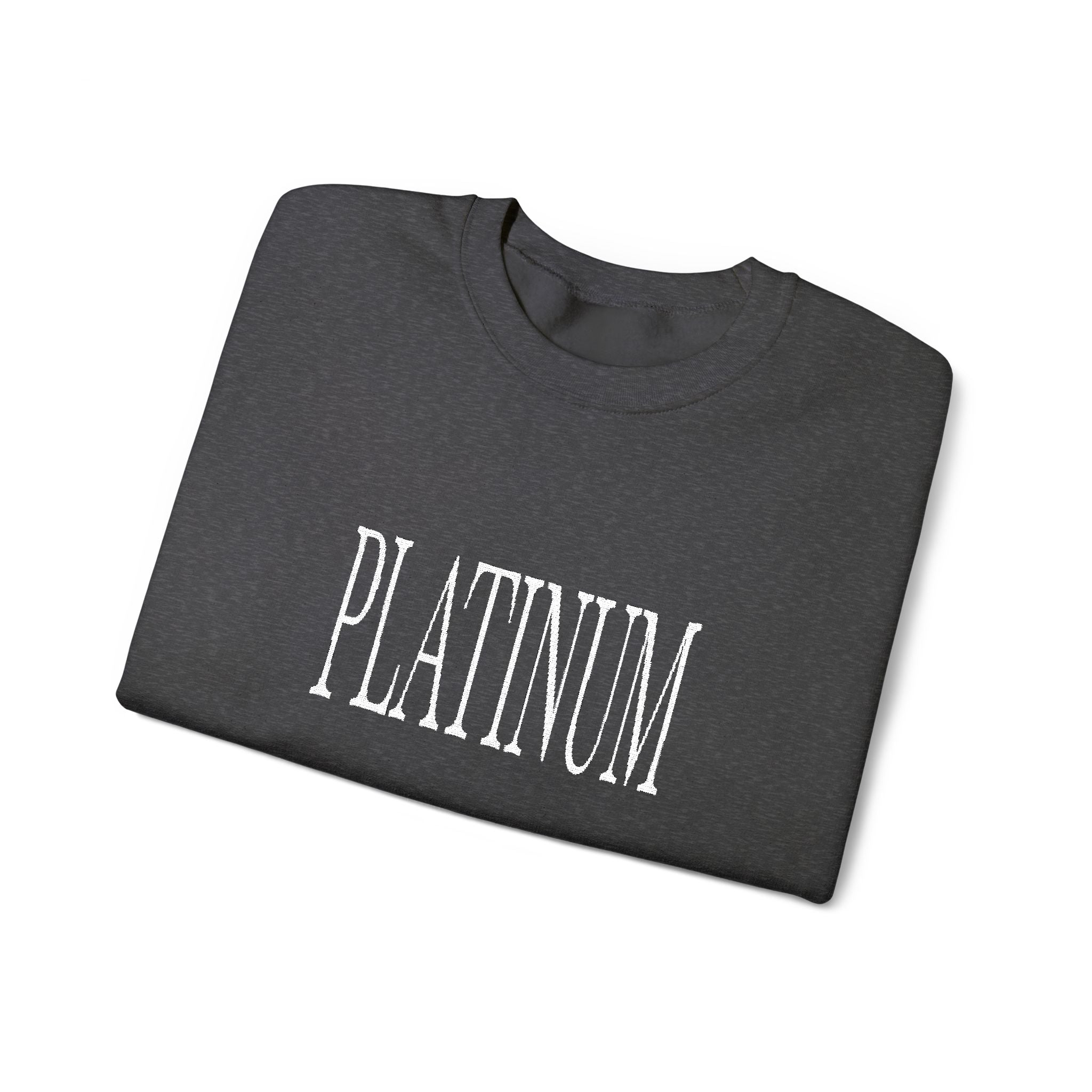 White Embroidered Platinum | Adult Crew