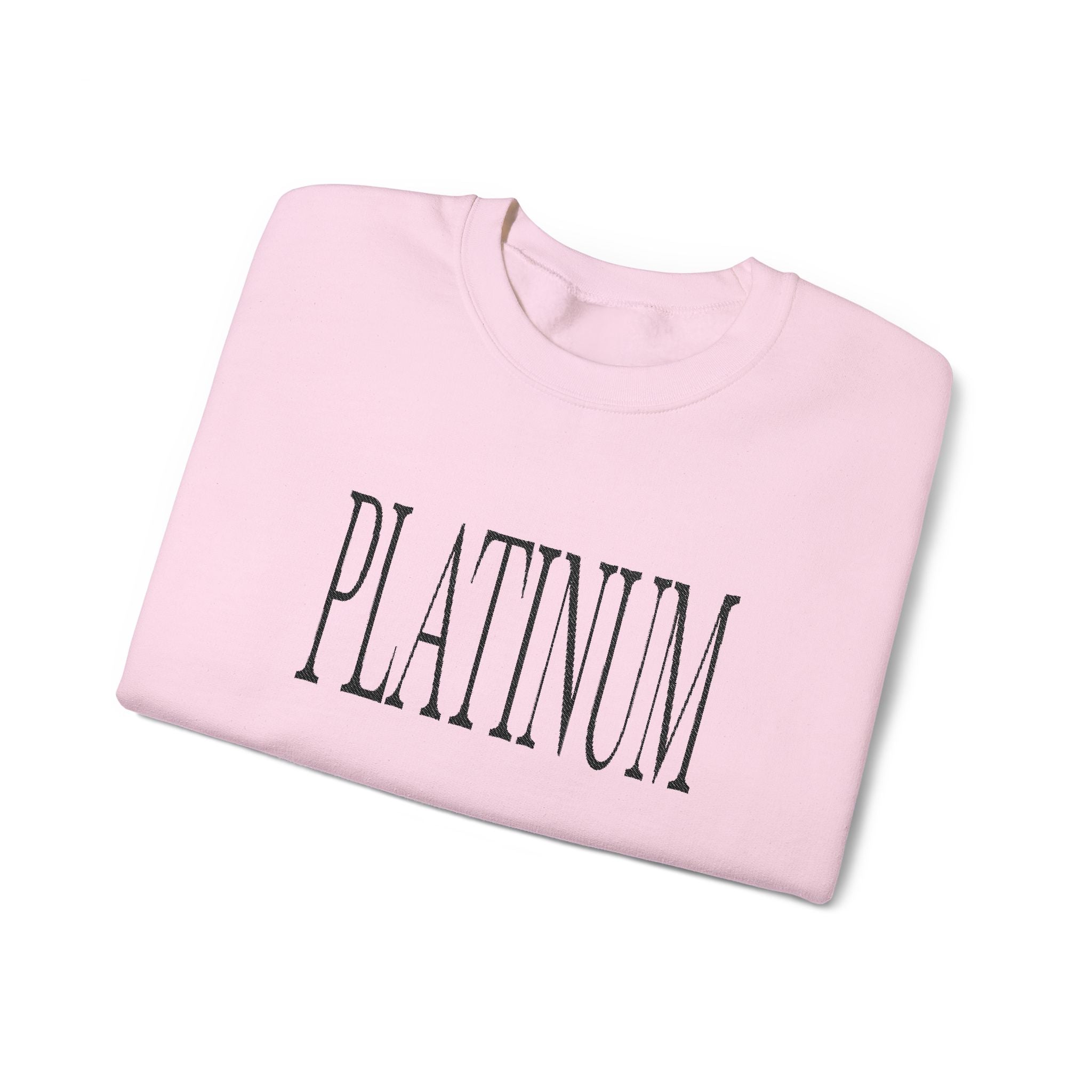Black Embroidered Platinum | Adult Crew
