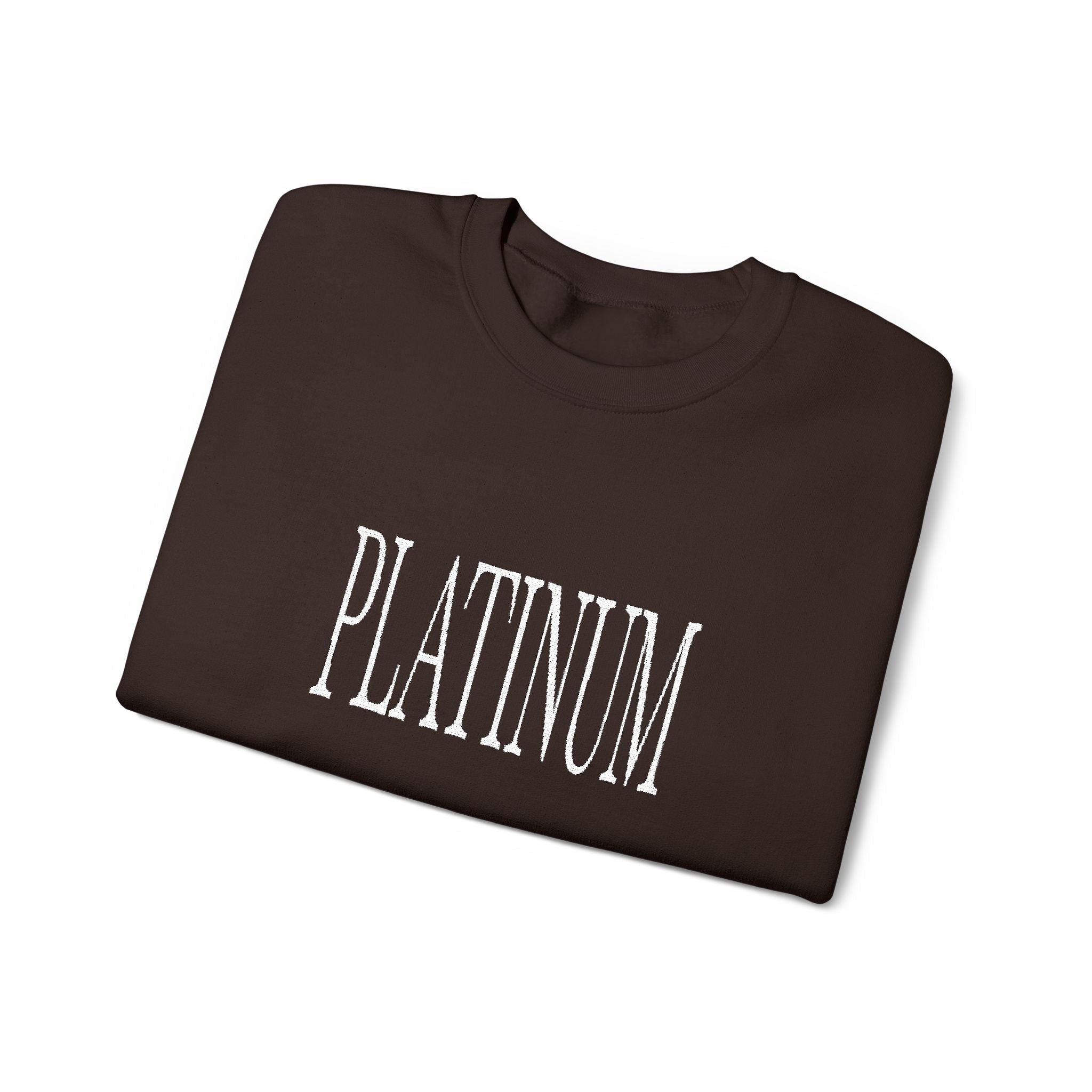 White Embroidered Platinum | Adult Crew