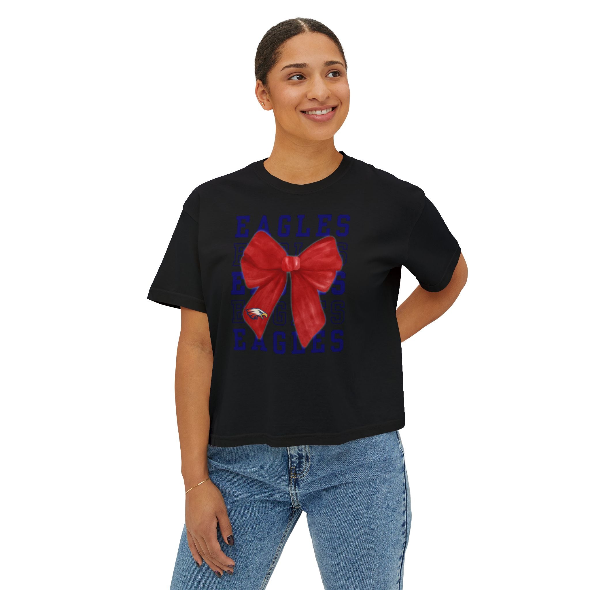 Eagle Bow | Ladies Cropped Tee