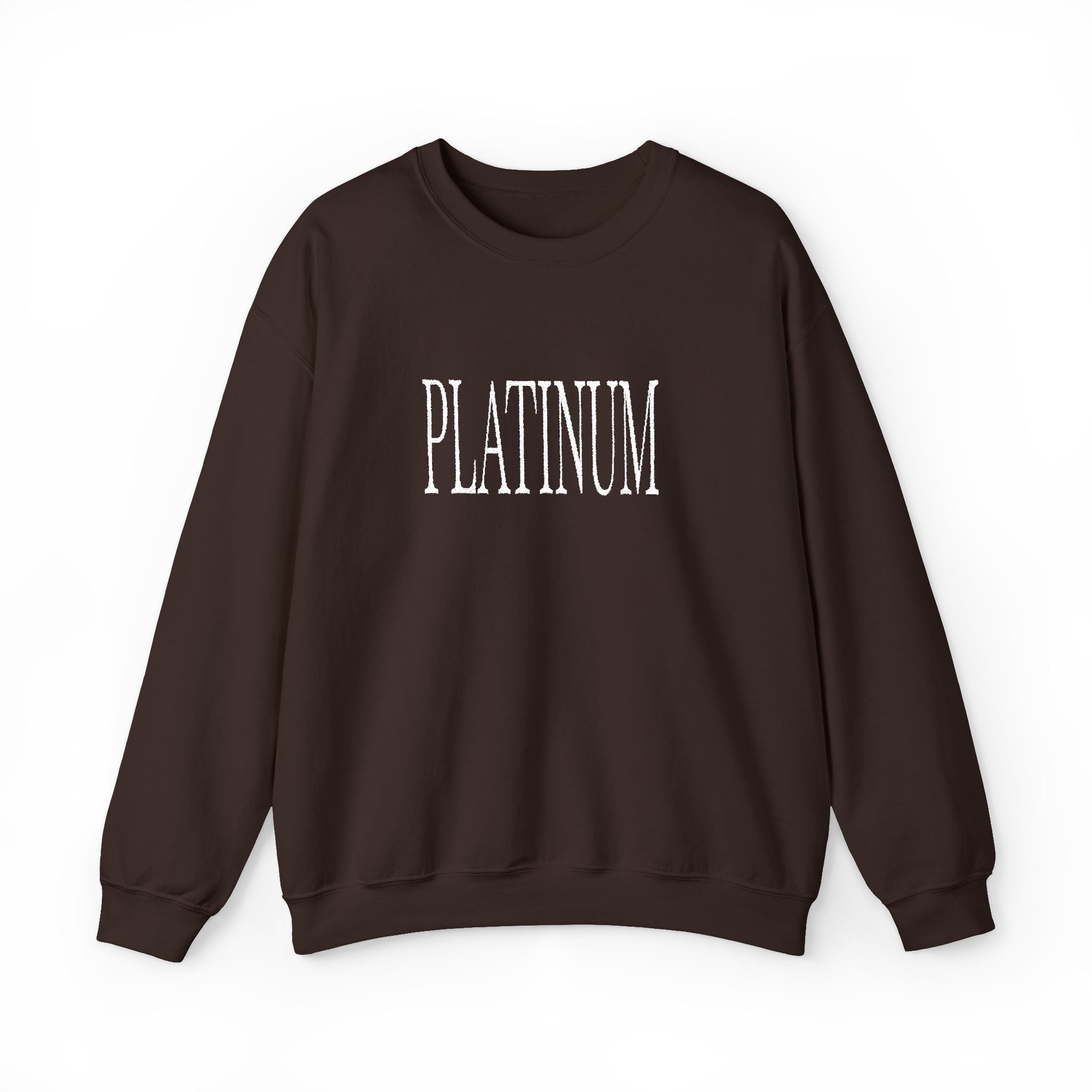 White Embroidered Platinum | Adult Crew