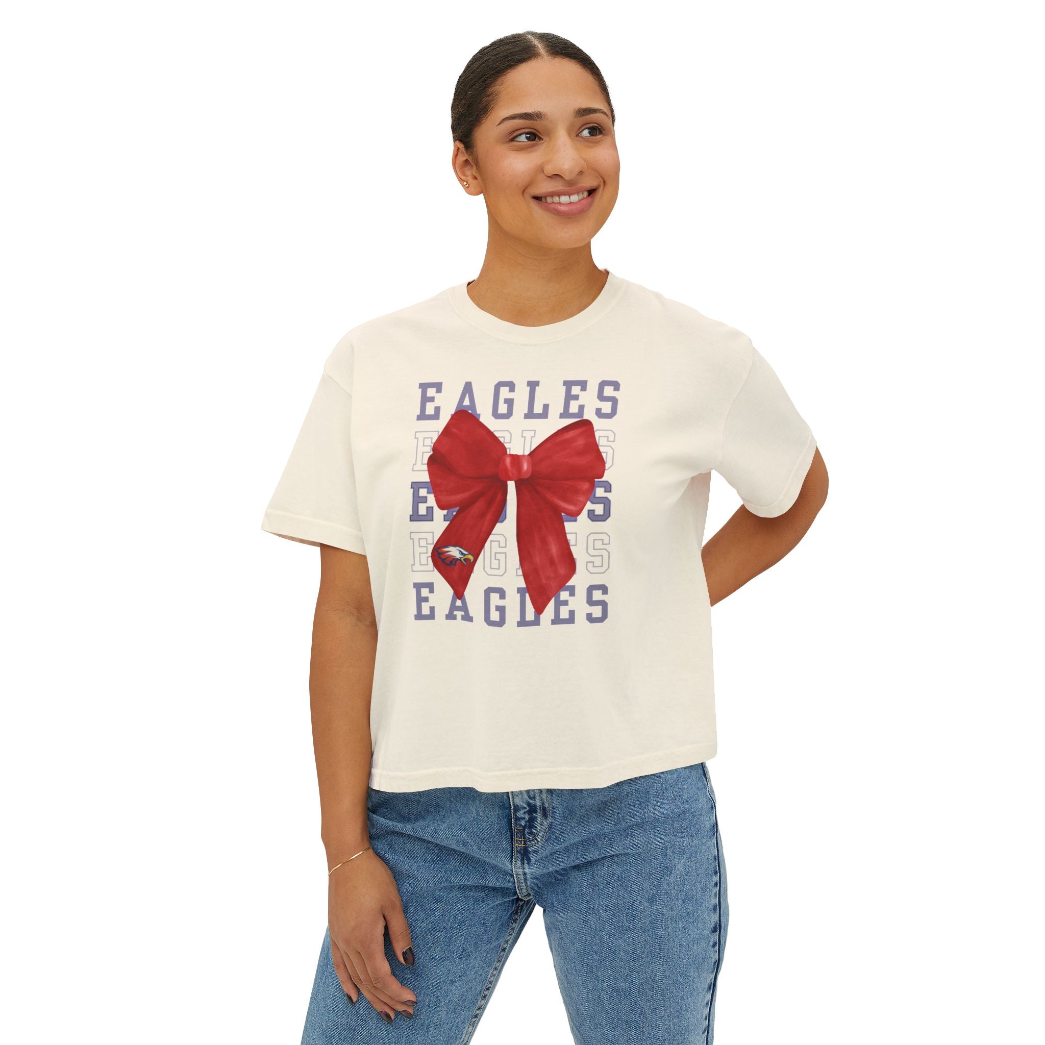 Eagle Bow | Ladies Cropped Tee