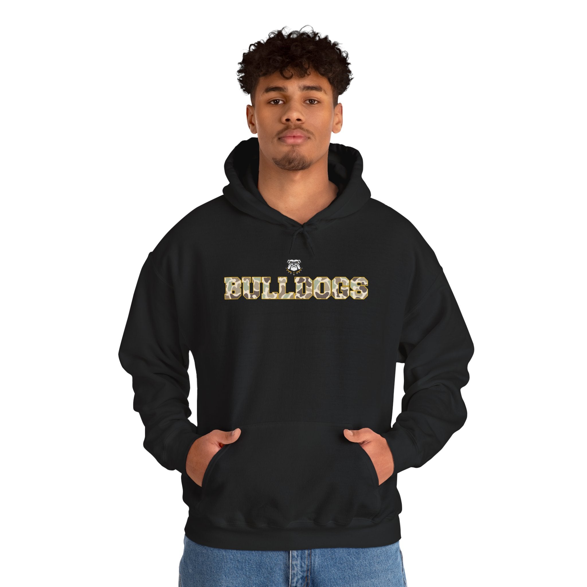 Camo Bulldog | Adult Hoodie