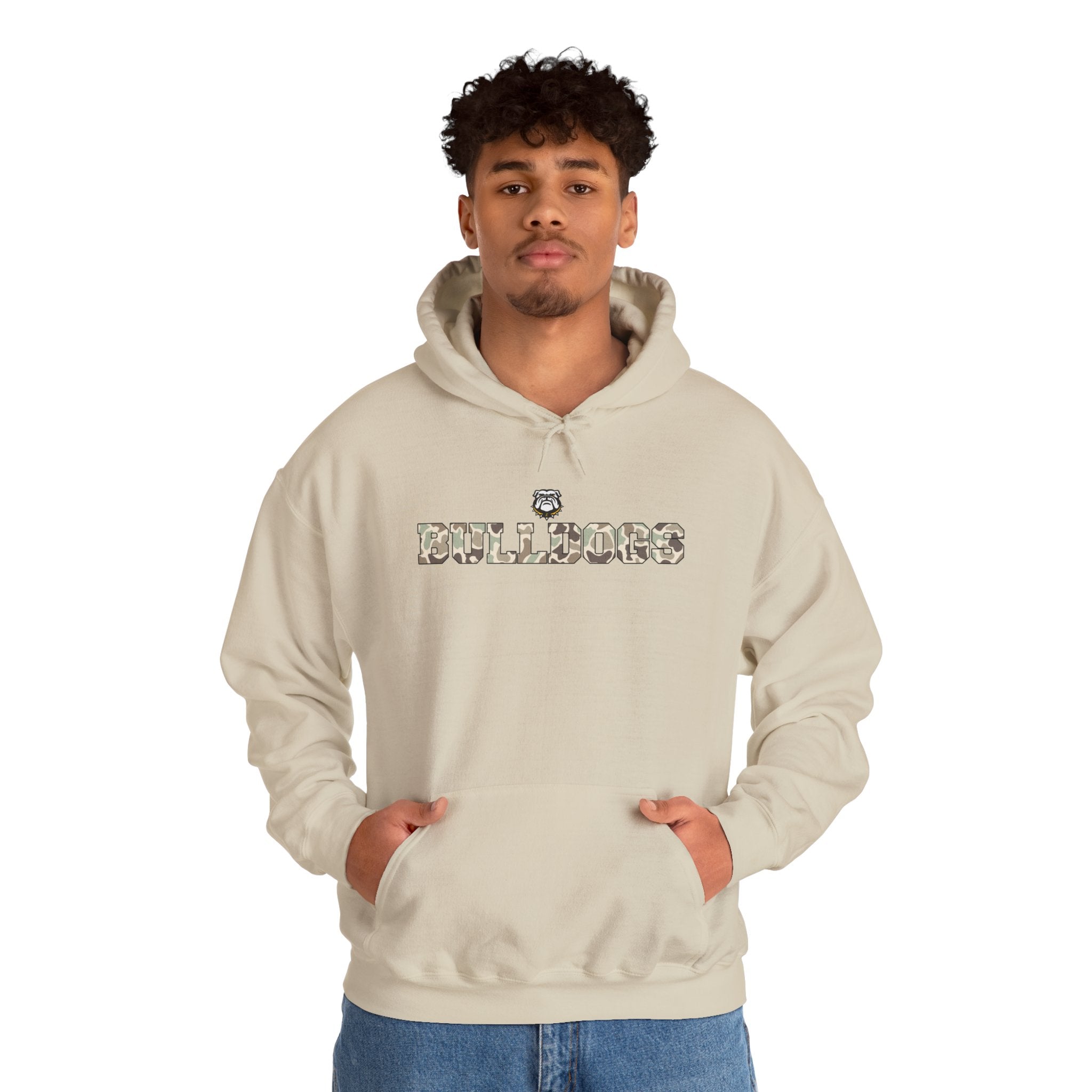 Camo Bulldog | Adult Hoodie