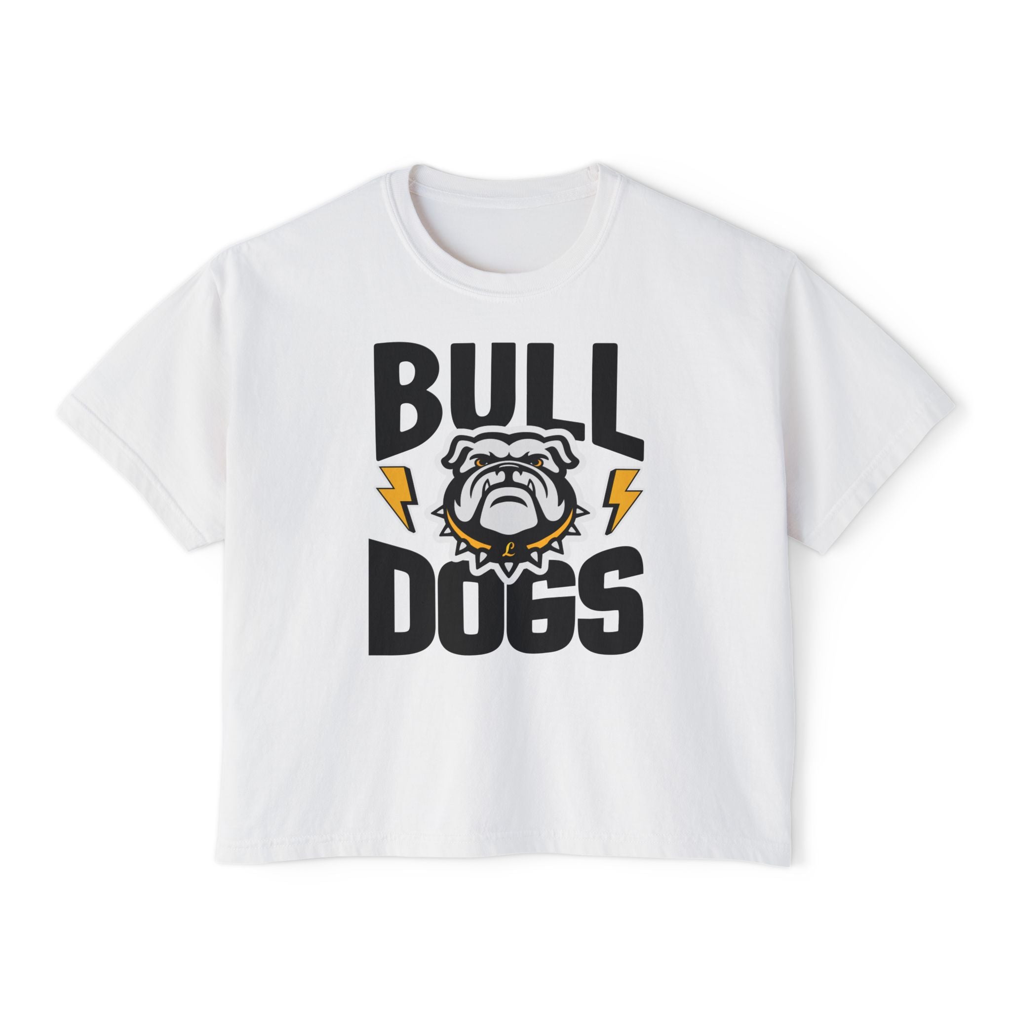 Bulldogs Bolt Tee | Ladies Cropped Tee