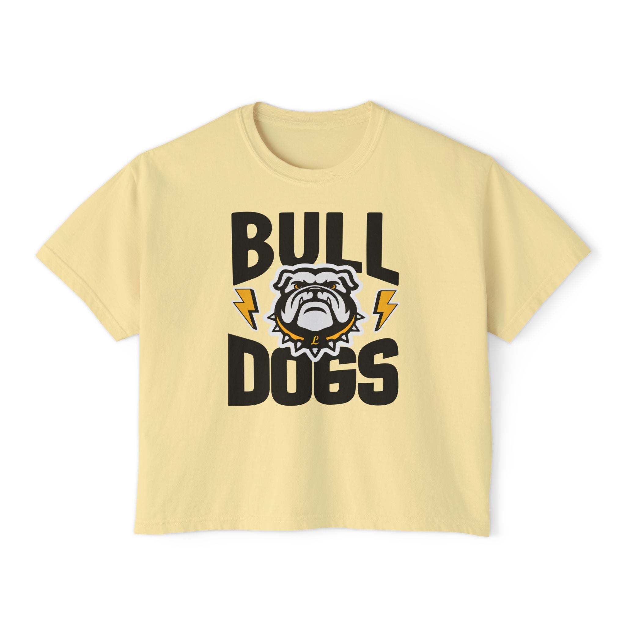 Bulldogs Bolt Tee | Ladies Cropped Tee