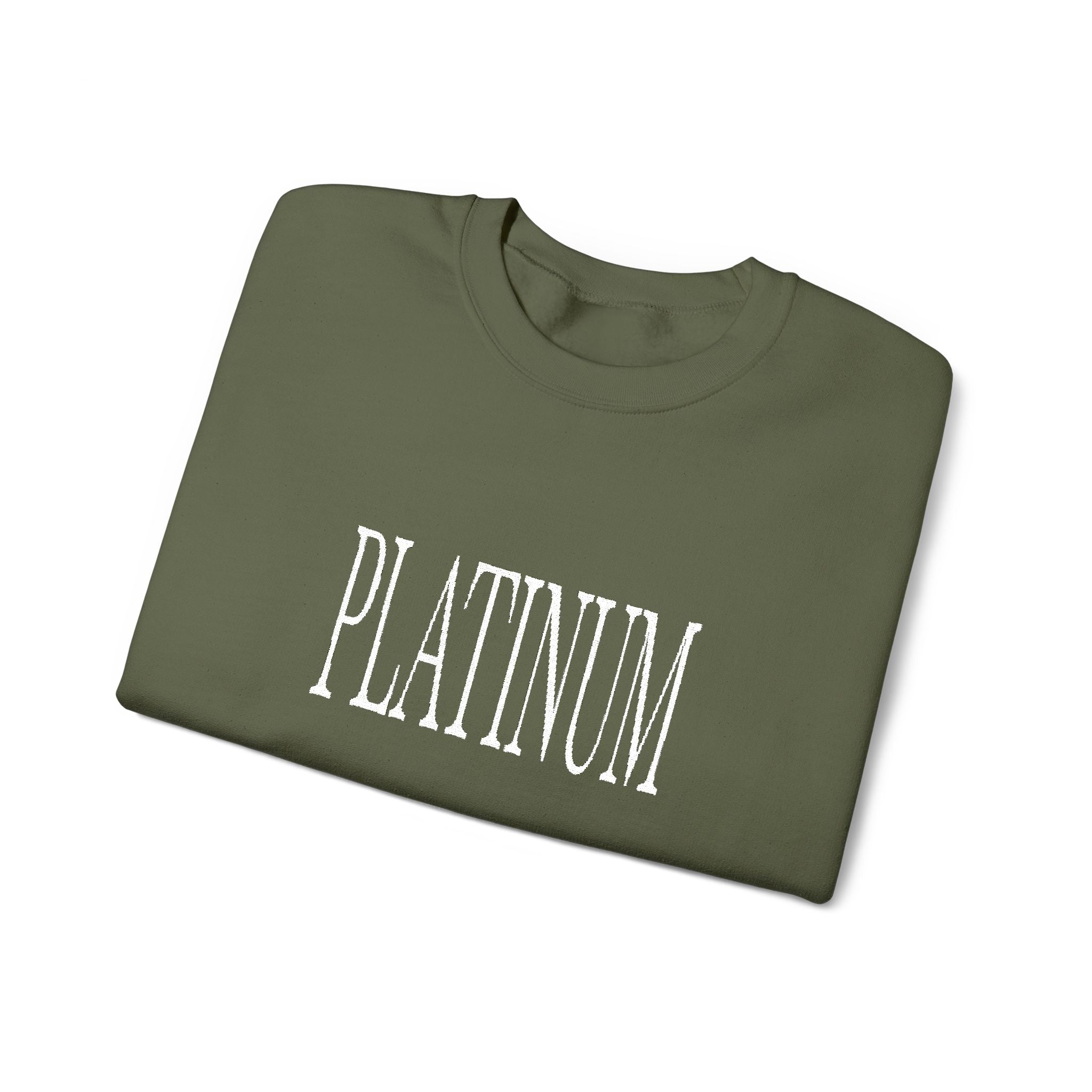 White Embroidered Platinum | Adult Crew