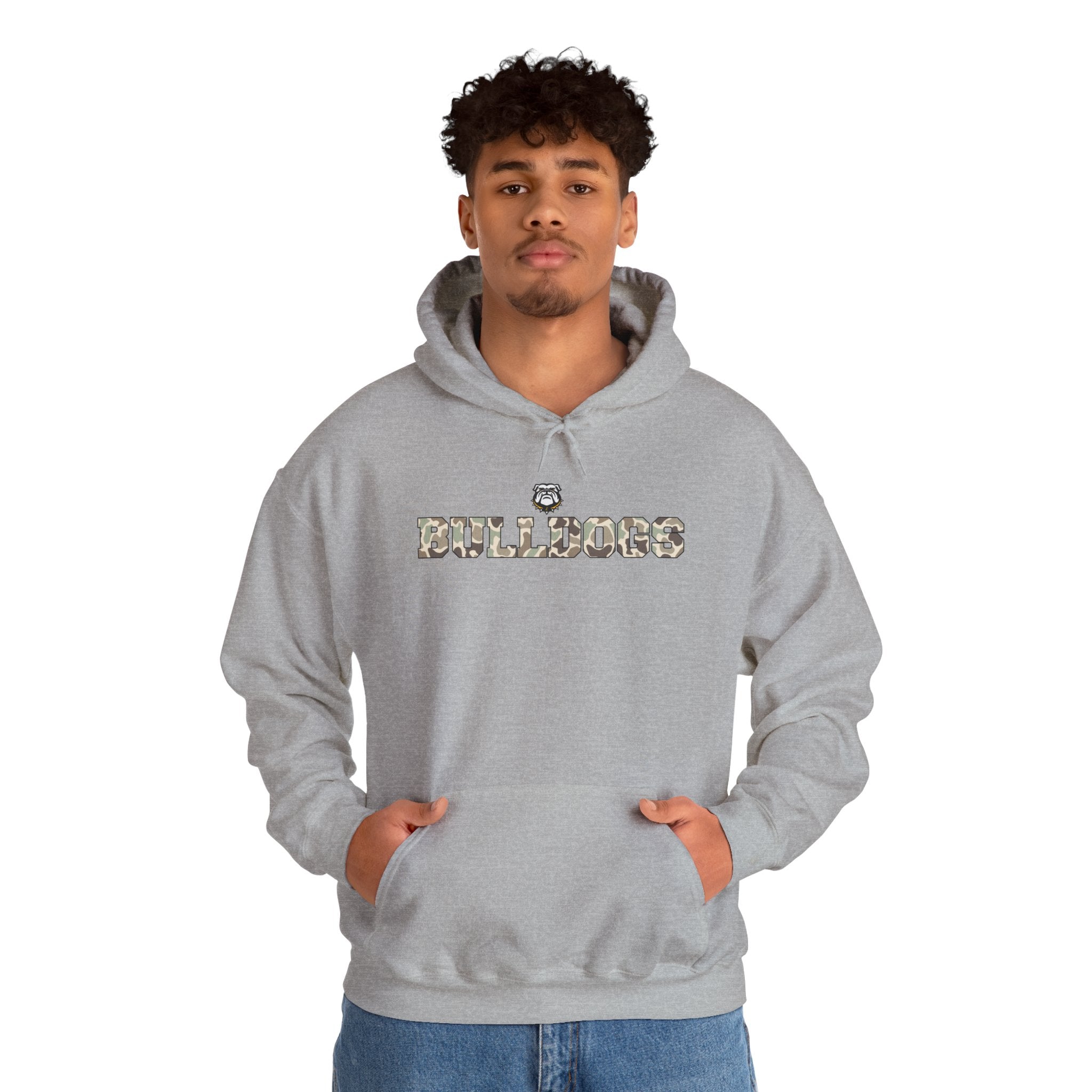 Camo Bulldog | Adult Hoodie