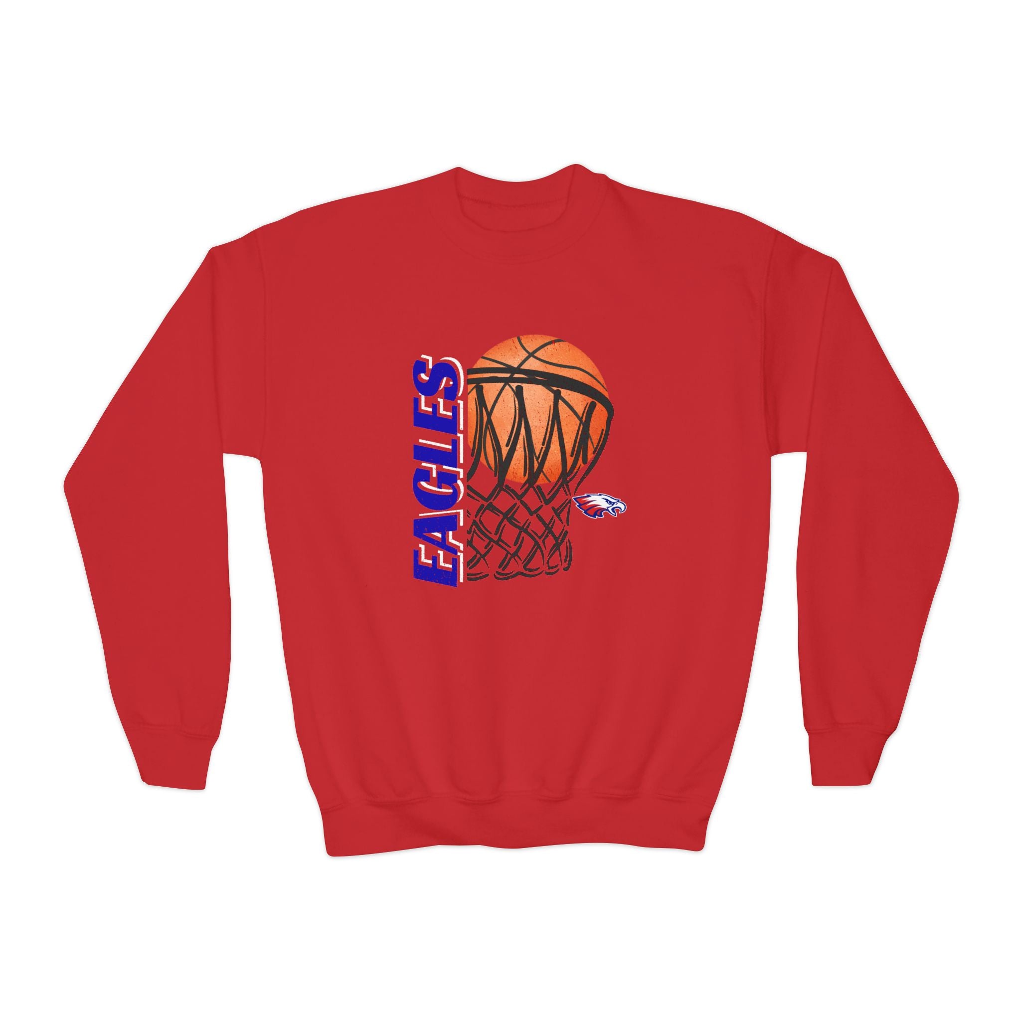 Distressed Hoops | Youth Crewneck
