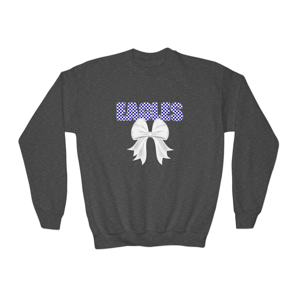 Checkered Bow | Youth Crewneck