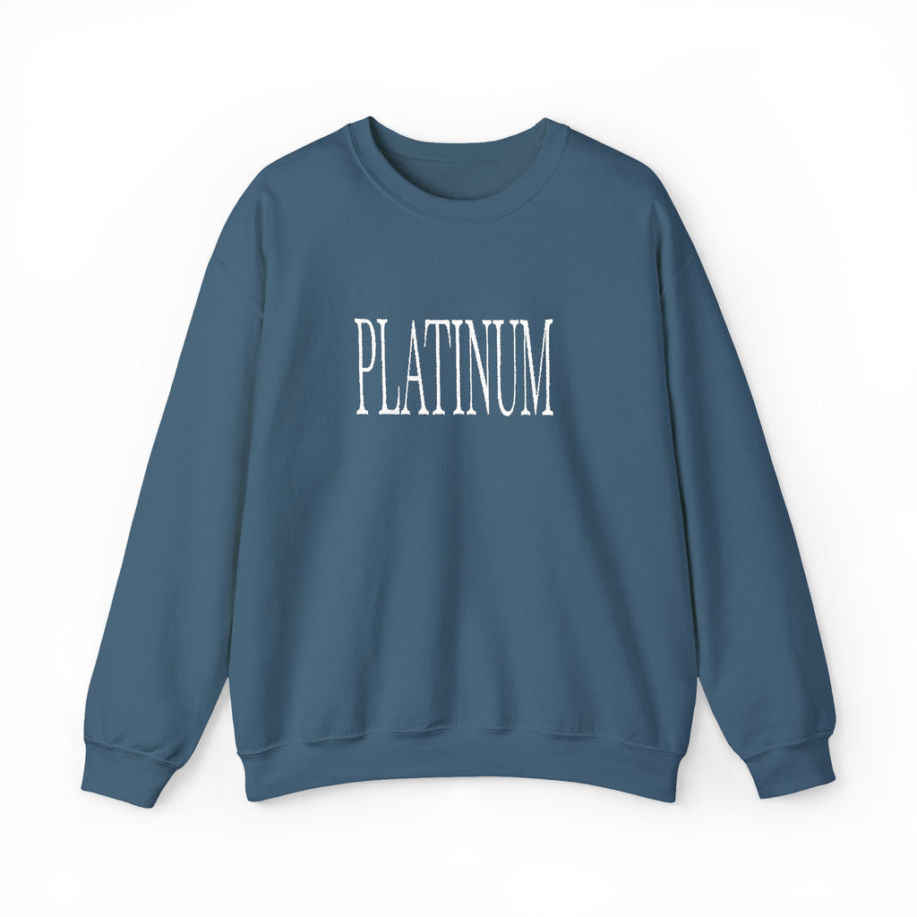 White Embroidered Platinum | Adult Crew