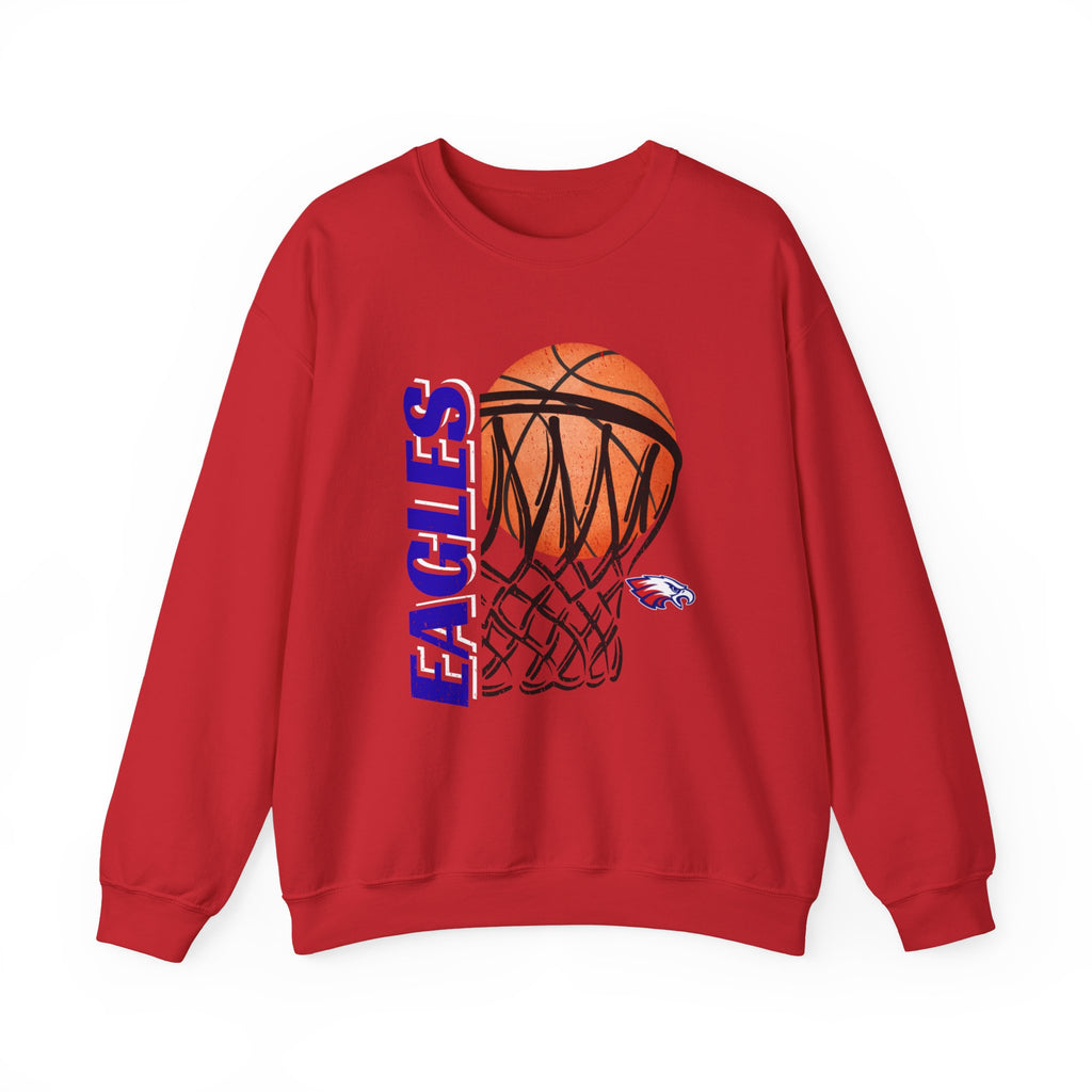 Distressed Hoops | Adult Crewneck