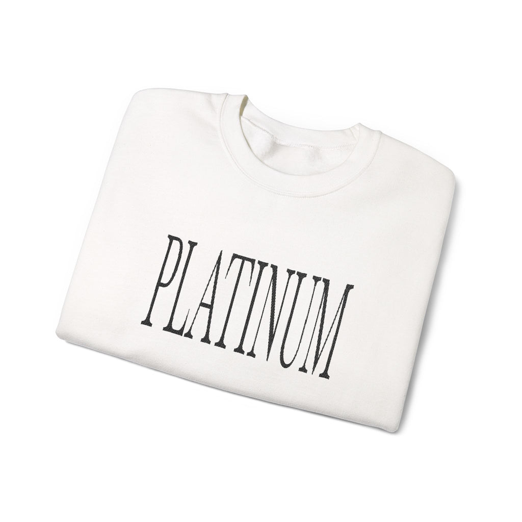 Black Embroidered Platinum | Adult Crew