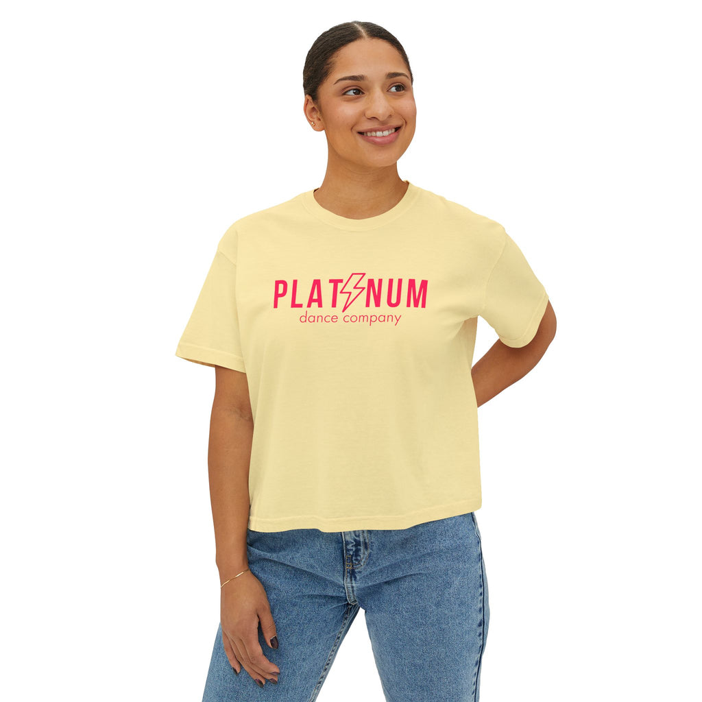Dance Company Women's Boxy Tee, Graphic Tee for Dancers, Cute Casual Top, Gift for Dance Lovers, Trendy Tee for Any Occasion