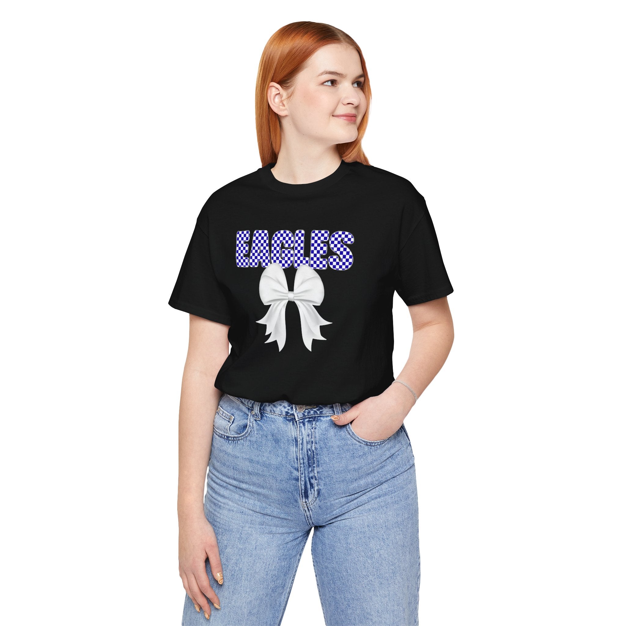 Checkered Eagles Bow | Adult Tee