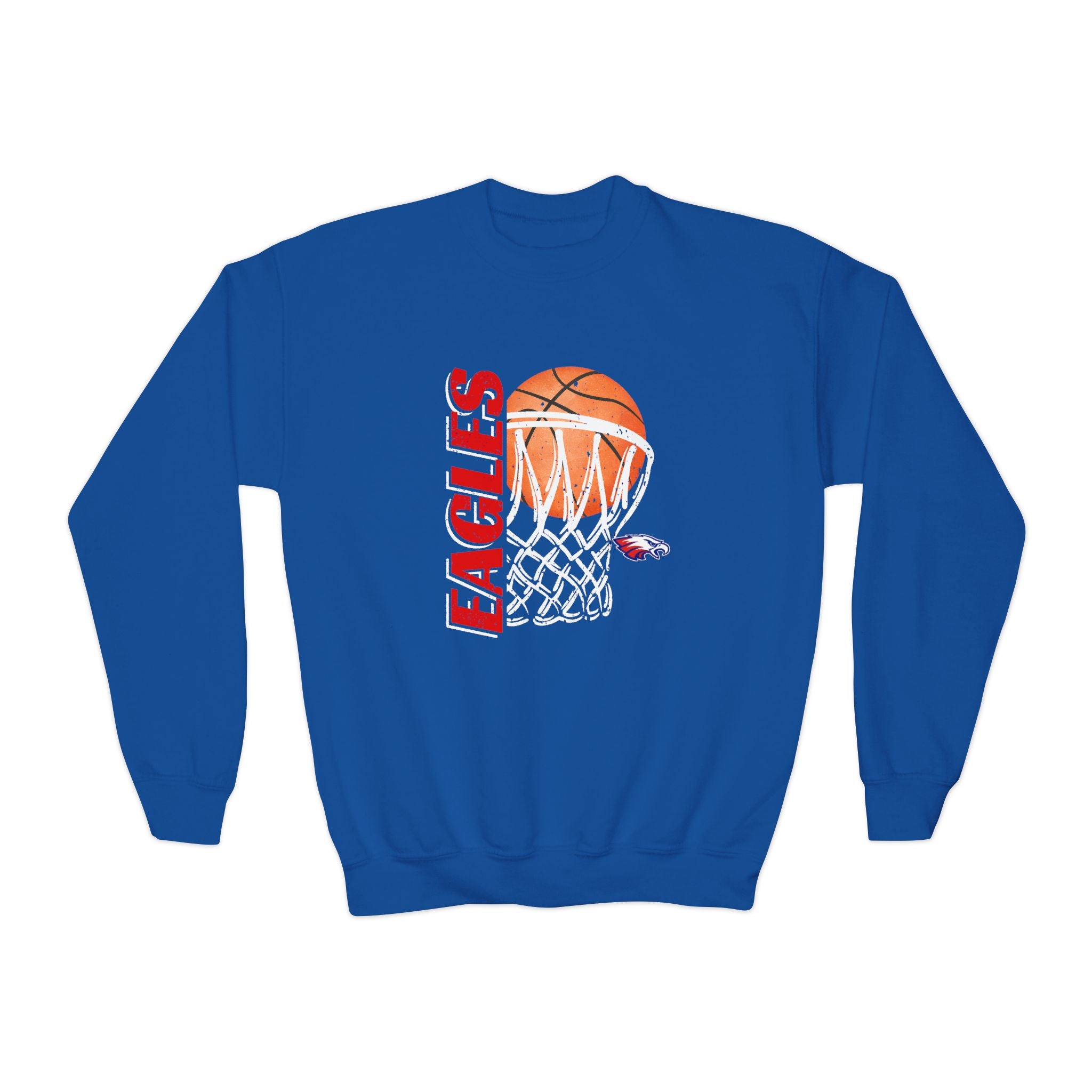 Distressed Hoops | Youth Crewneck