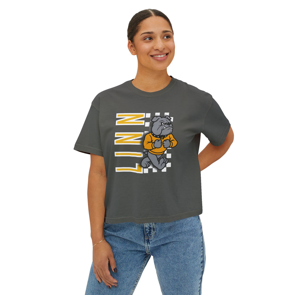 Vintage Bulldog | Ladies Cropped Tee