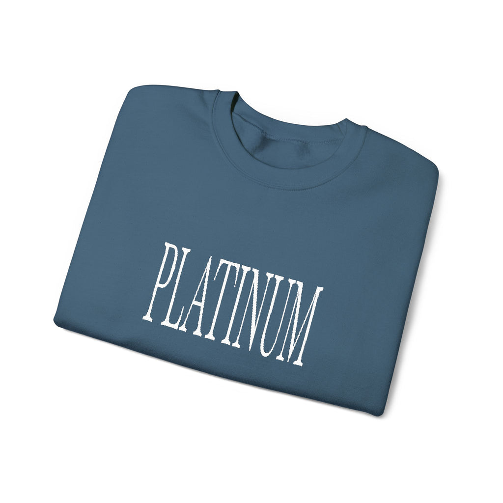 White Embroidered Platinum | Adult Crew