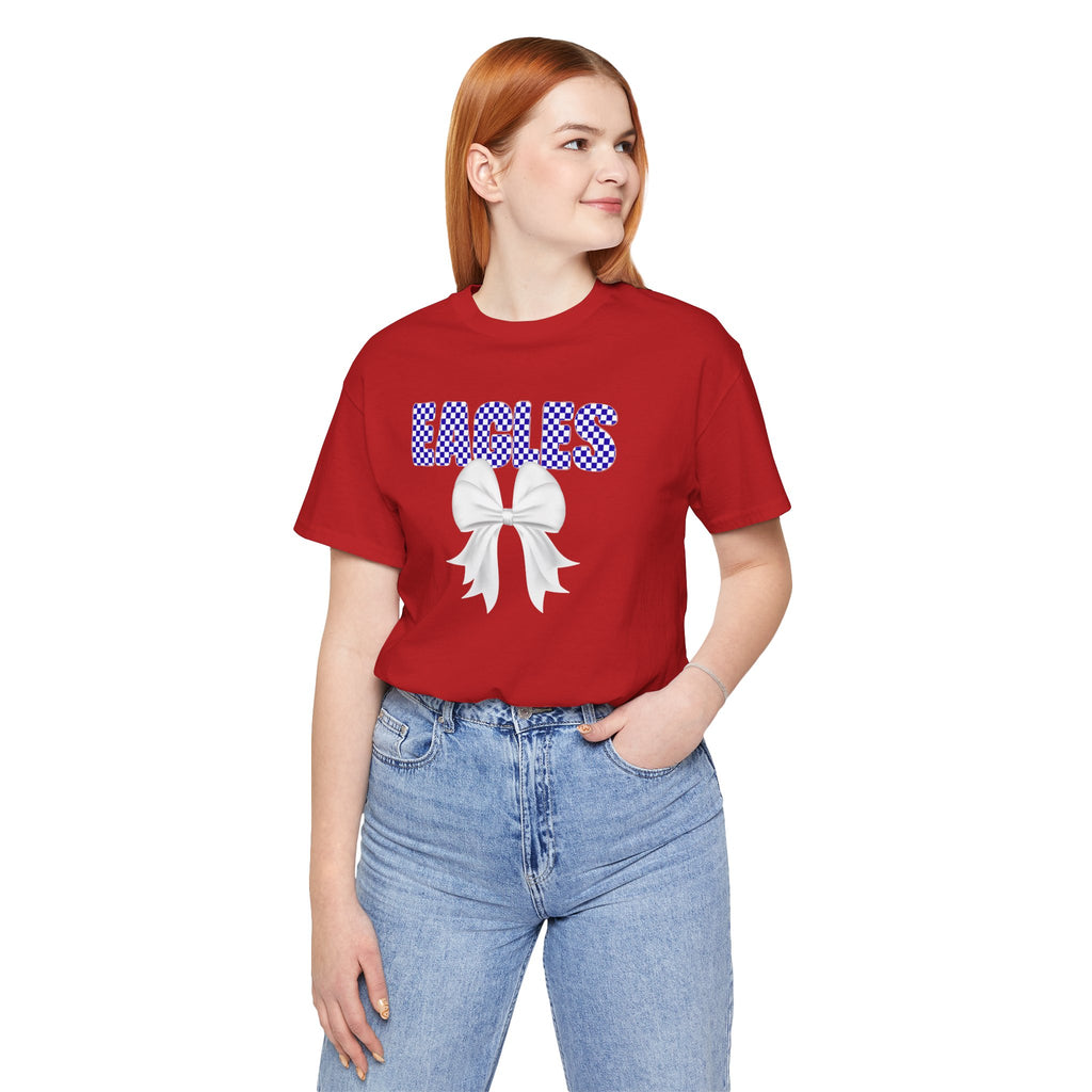 Checkered Eagles Bow | Adult Tee