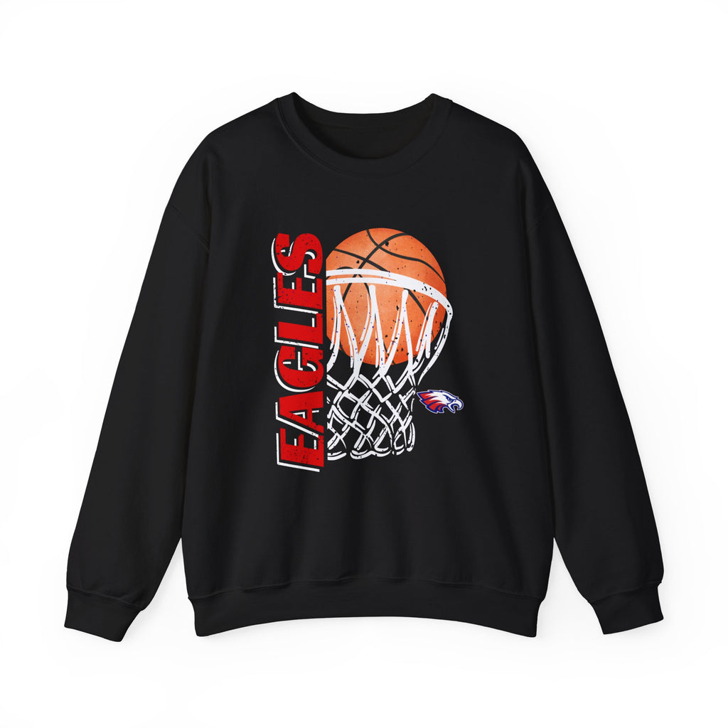 Distressed Hoops | Adult Crewneck