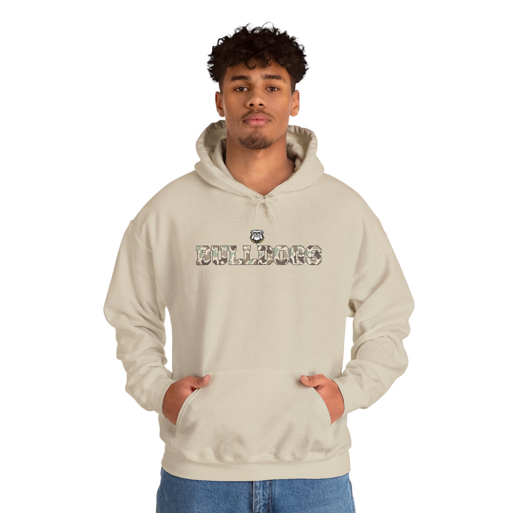 Camo Bulldog | Adult Hoodie