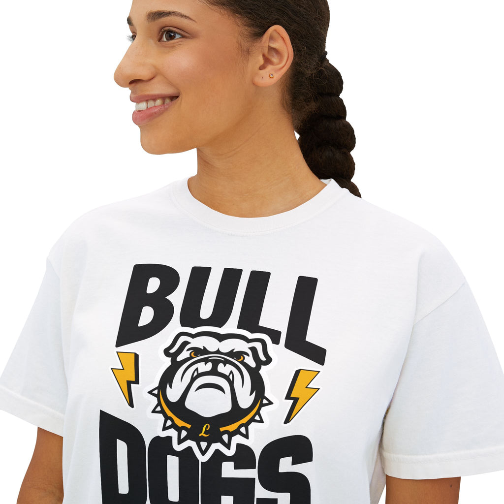 Bulldogs Bolt Tee | Ladies Cropped Tee