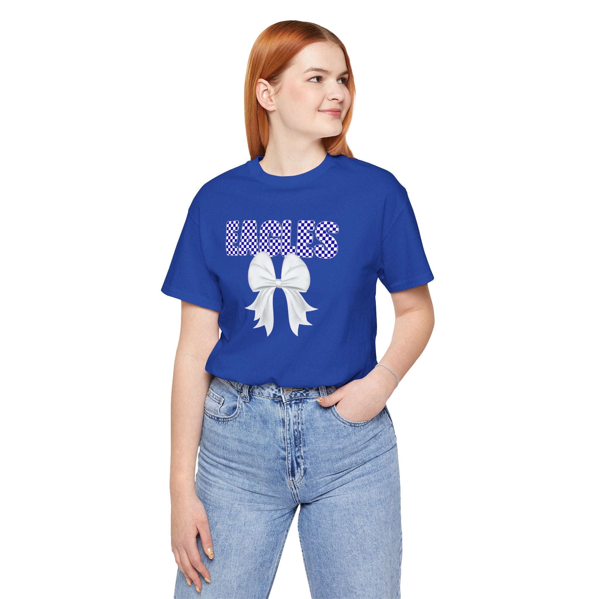 Checkered Eagles Bow | Adult Tee