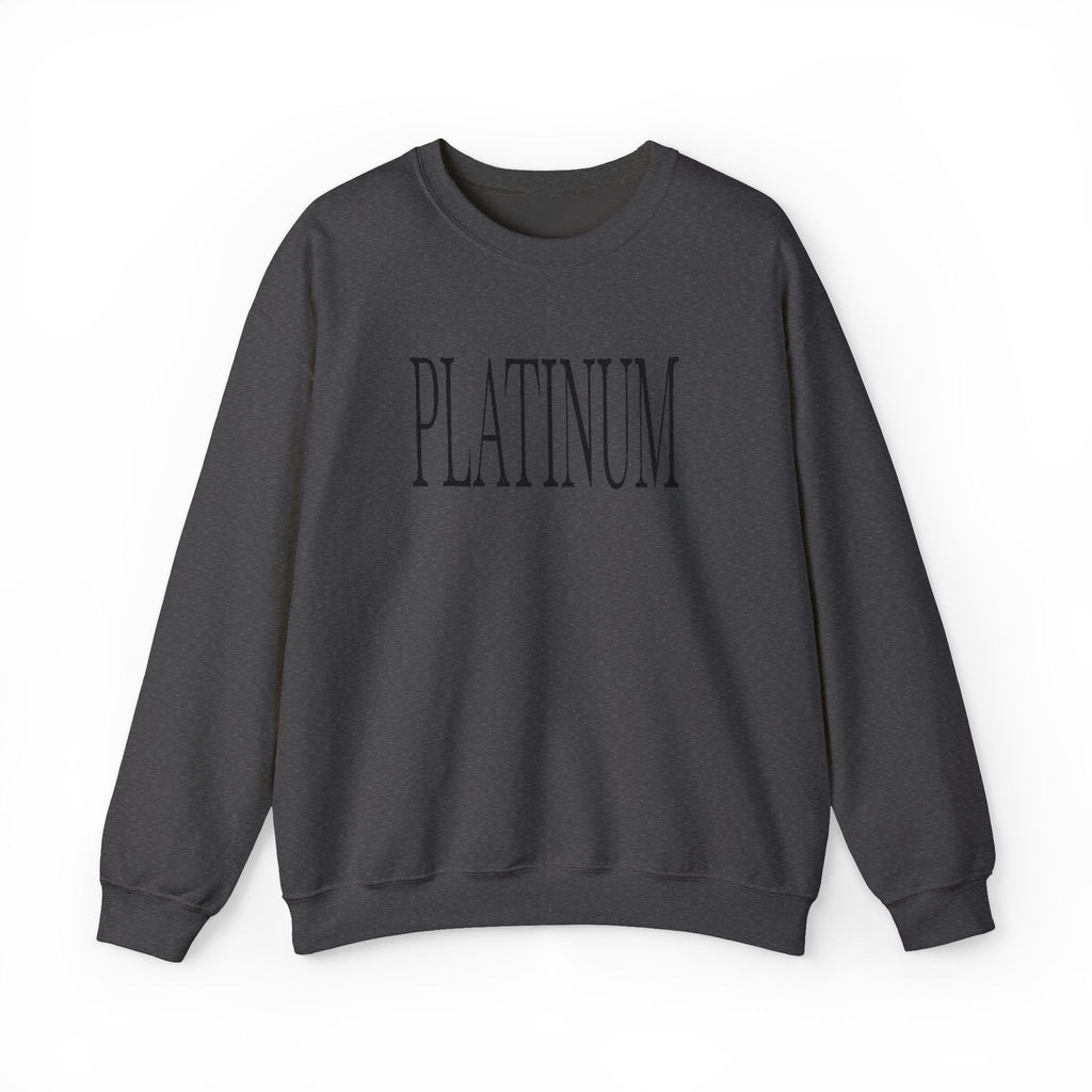 Black Embroidered Platinum | Adult Crew