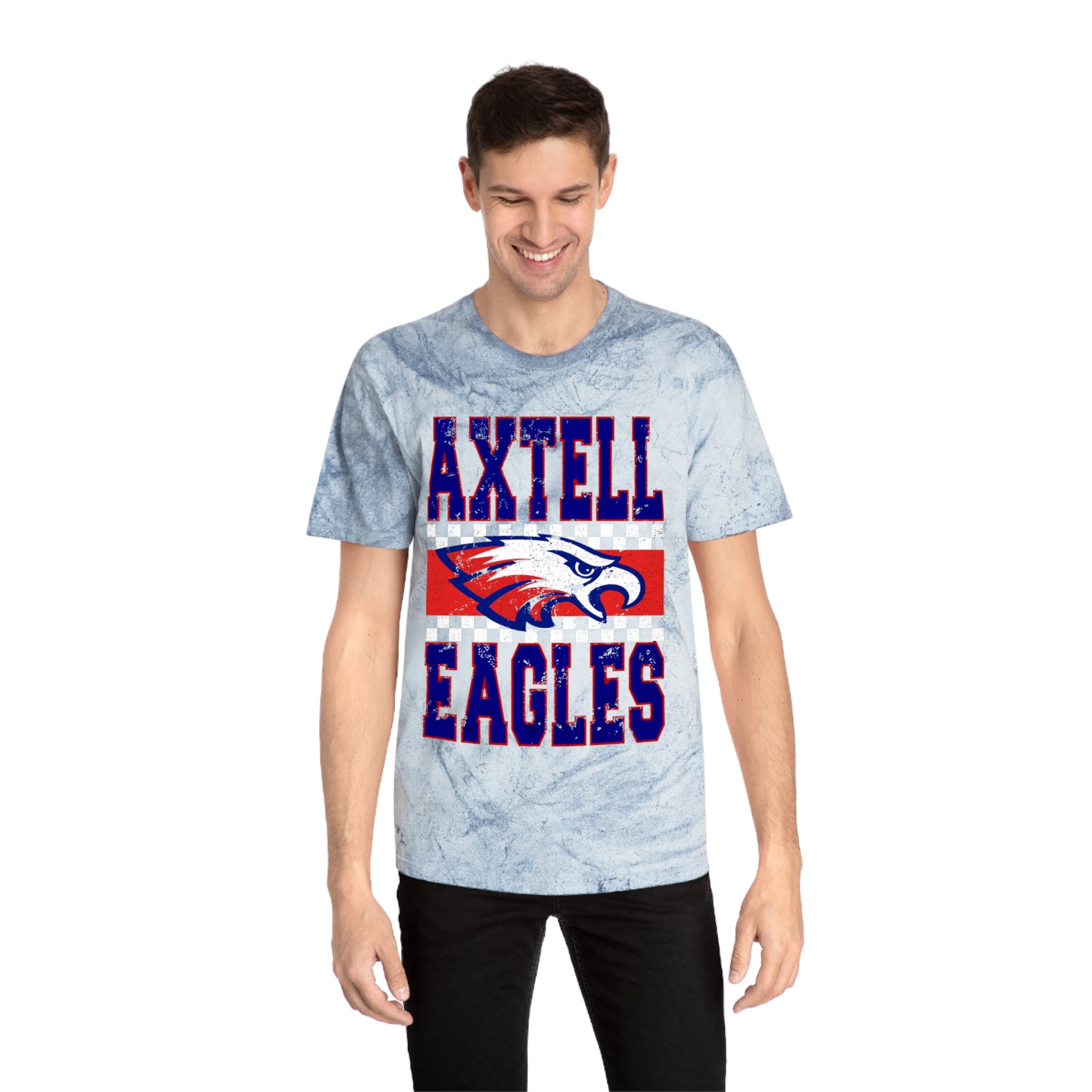 Vibrant School Spirit Tee, Unisex Color Blast T-Shirt, Sports Fan Gear, Eagle Pride Shirt, Team Event Apparel, Gift for Students
