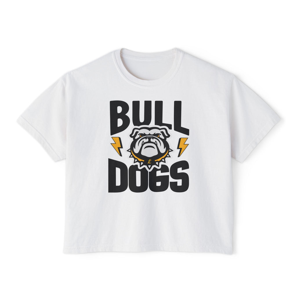 Bulldogs Bolt Tee | Ladies Cropped Tee