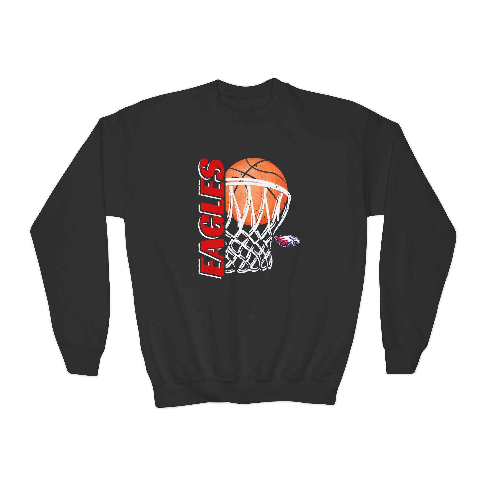 Distressed Hoops | Youth Crewneck