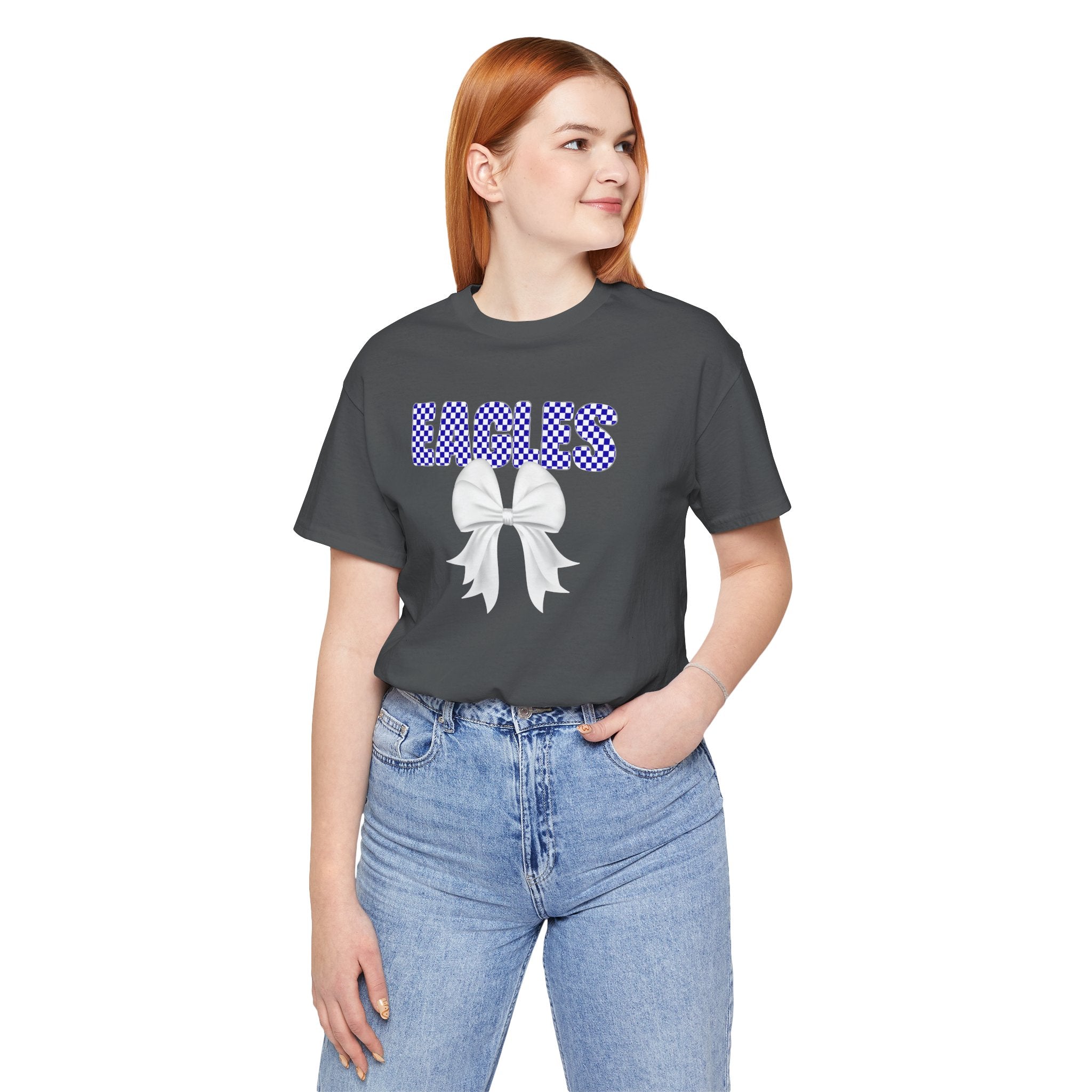 Checkered Eagles Bow | Adult Tee
