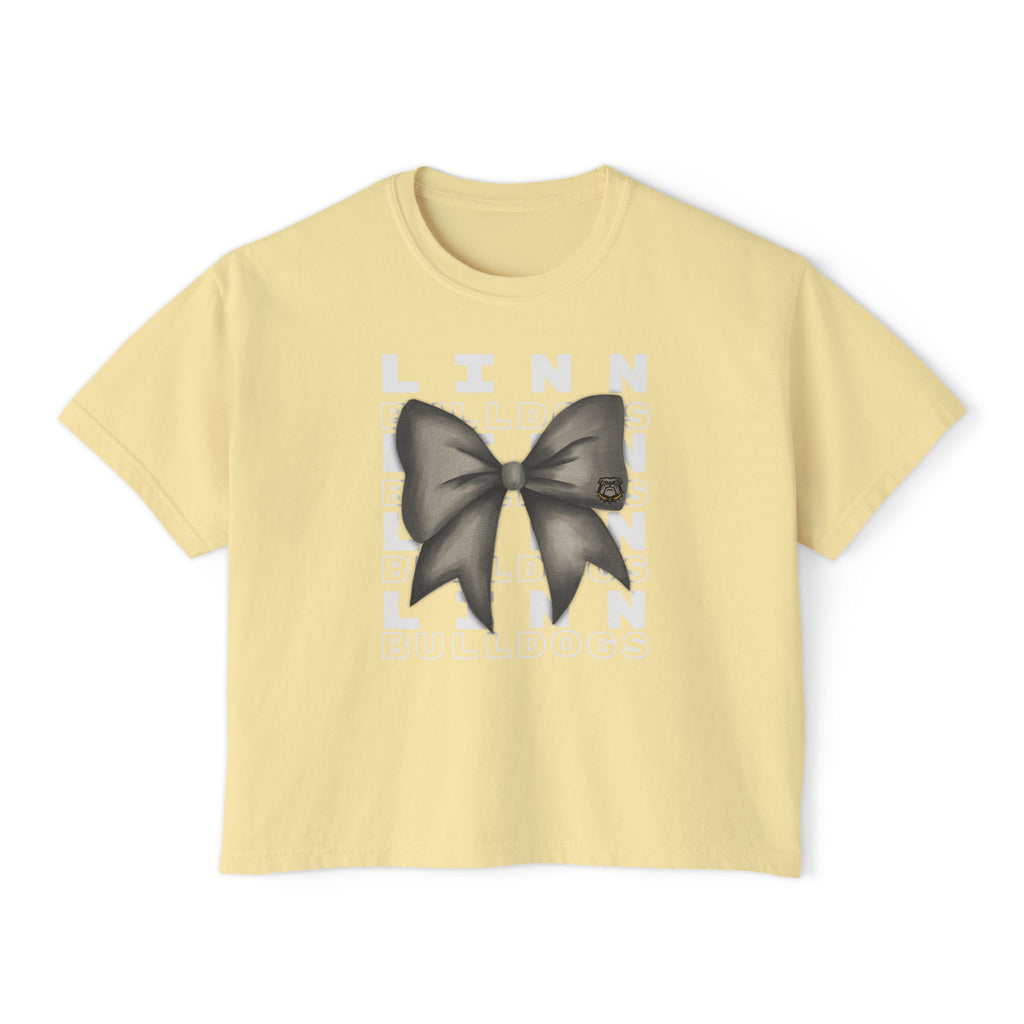 Bulldog Bow | Adult Cropped Tee