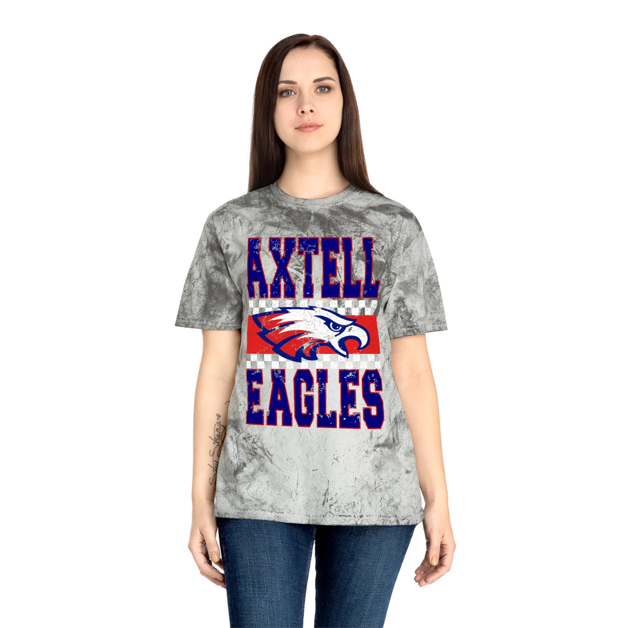 Vibrant School Spirit Tee, Unisex Color Blast T-Shirt, Sports Fan Gear, Eagle Pride Shirt, Team Event Apparel, Gift for Students