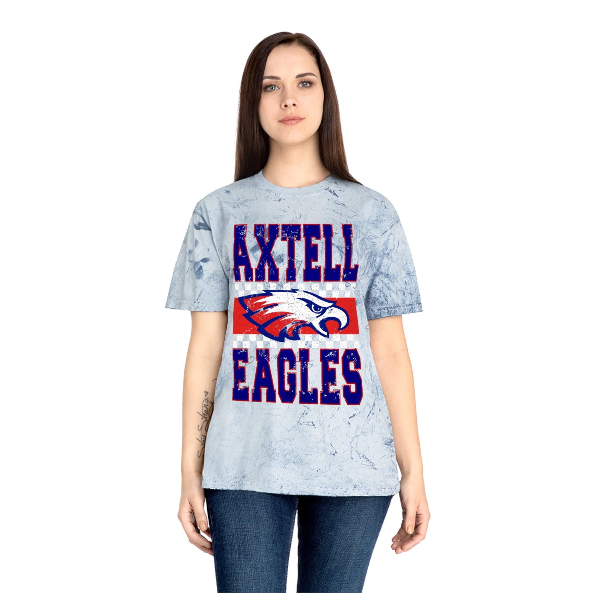 Vibrant School Spirit Tee, Unisex Color Blast T-Shirt, Sports Fan Gear, Eagle Pride Shirt, Team Event Apparel, Gift for Students